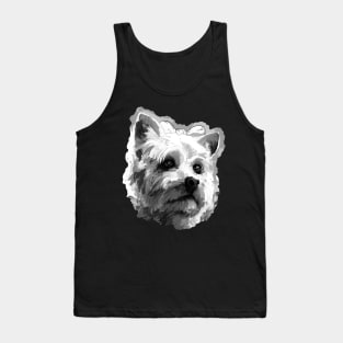 Yorkshire Terrier Black and White Tank Top